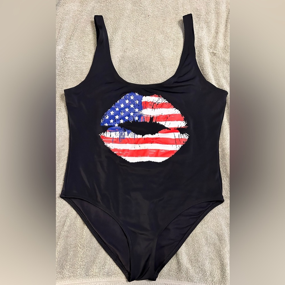 Americana lips swimsuit